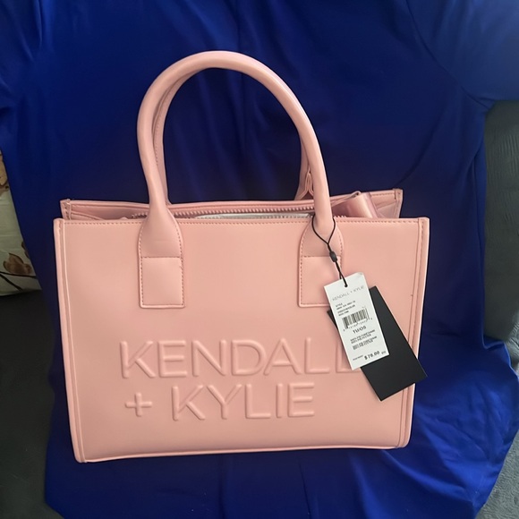 Kendall and Kylie pink tote bag, has strap - Picture 3 of 9